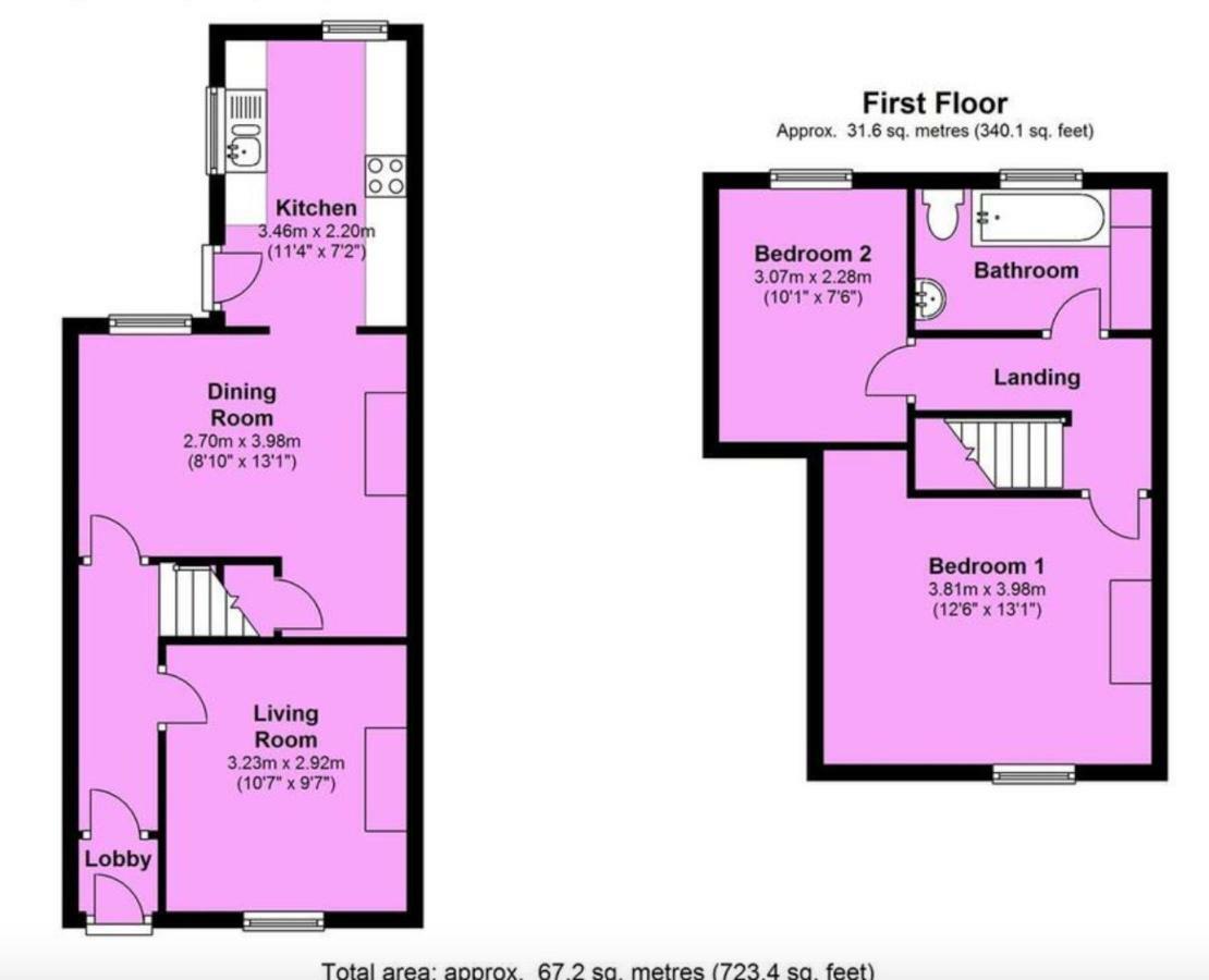 Entire 2-Bedroom House With Garden York Extérieur photo